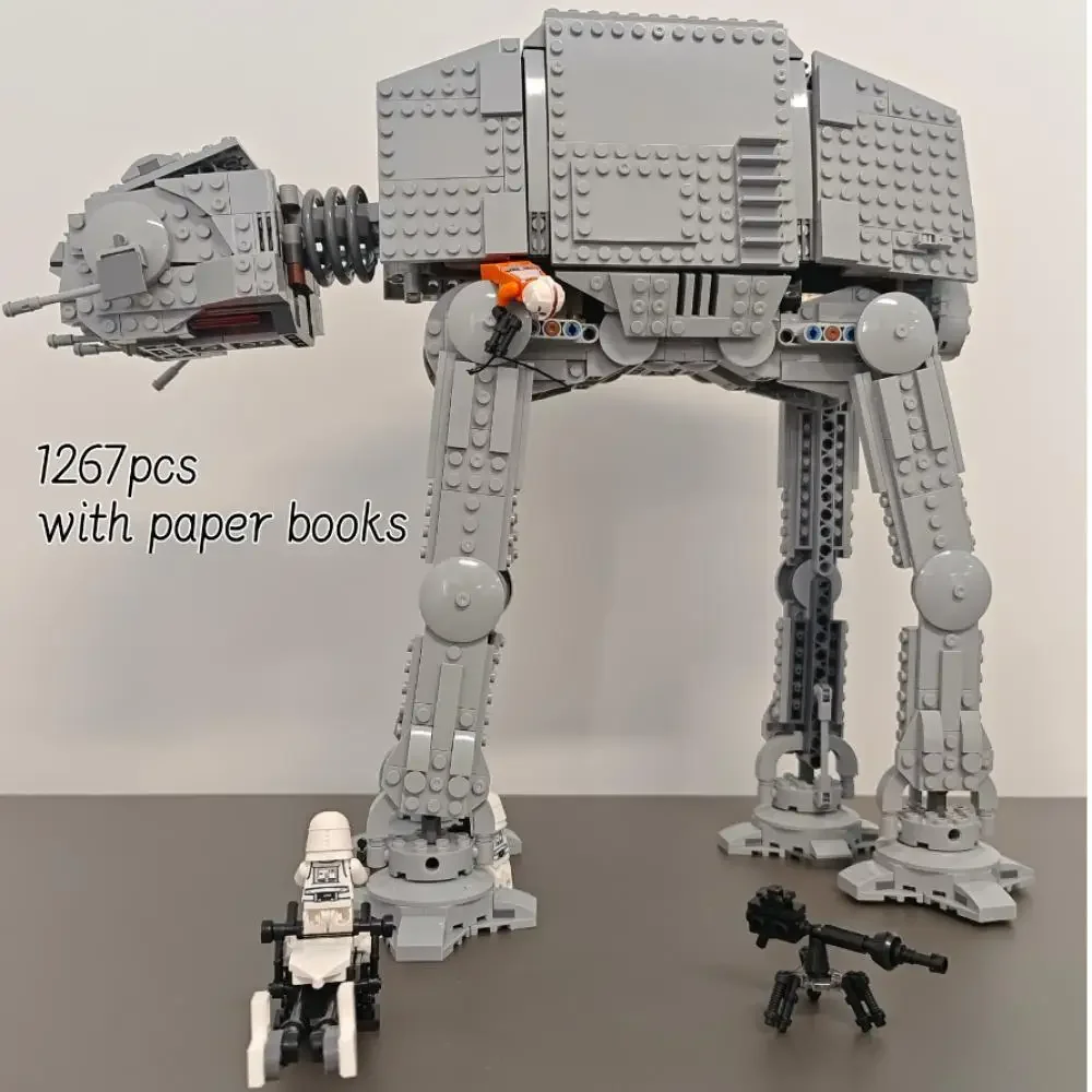

In Stock Space Movie AT-AT Building Blocks Bricks DIY Model Modfied from 75288 With Figures Toys for Children Christmas Gifts