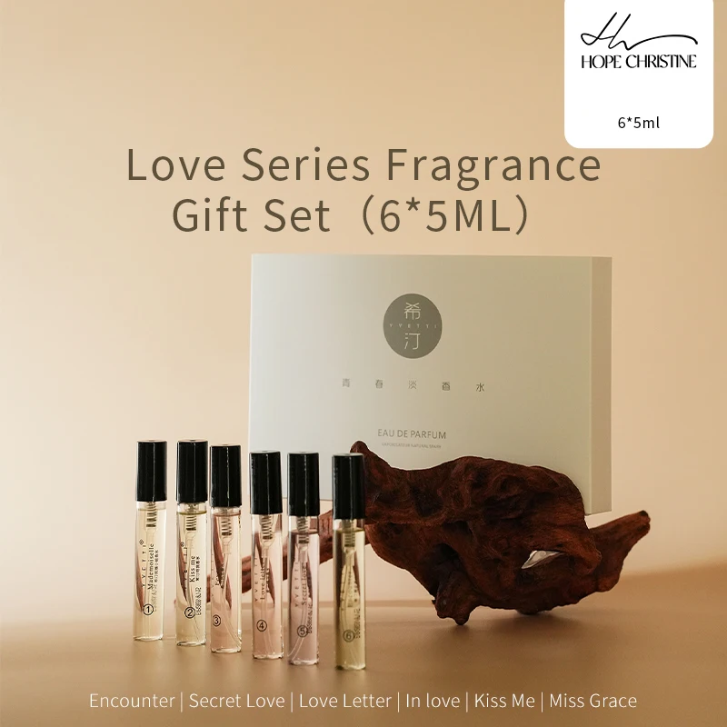 

Набор из 6 пробников парфюма HOPE CHRISTINE Love Series: стойкая туалетная вода для Дня святого Валентина и годовщины