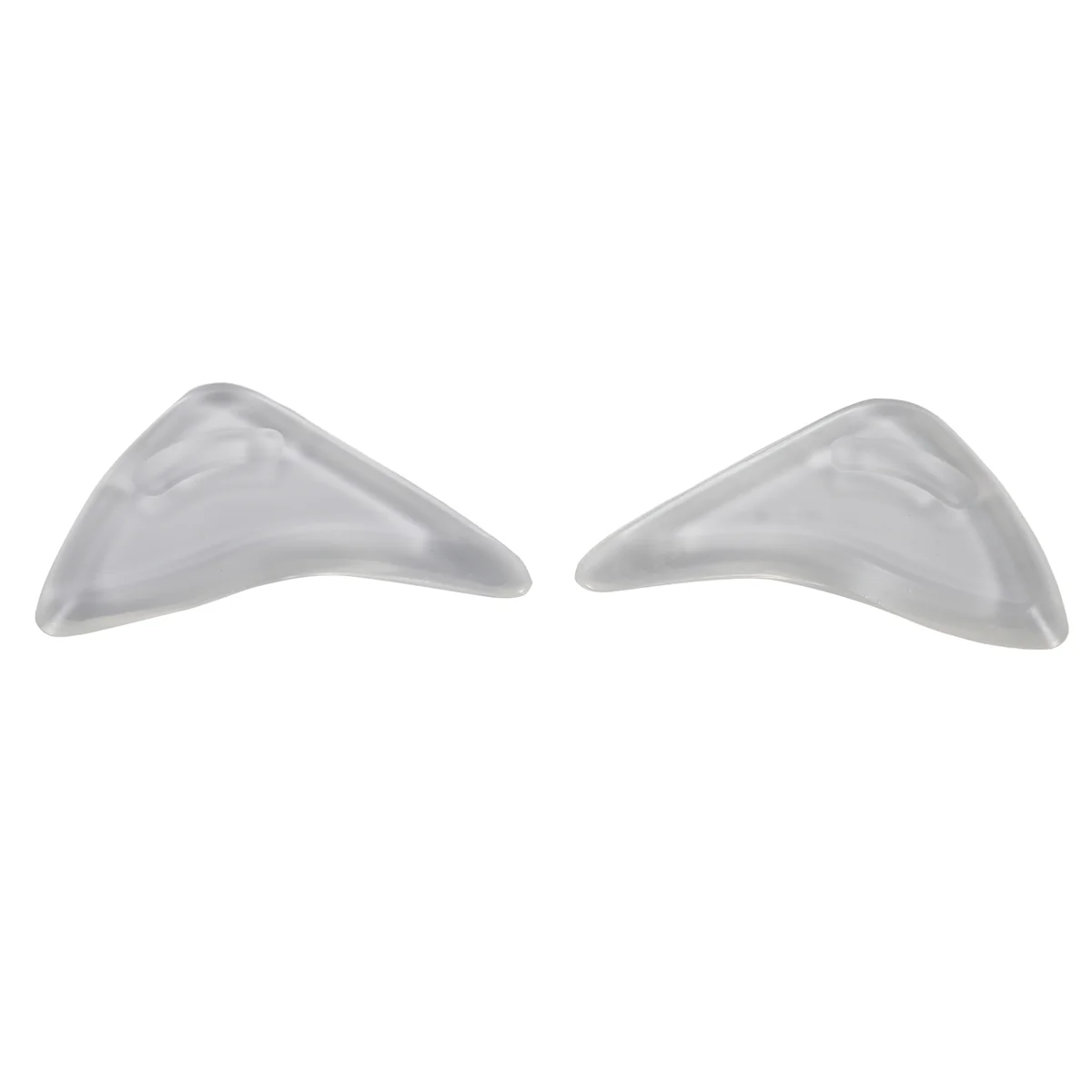 NN89R 1 par de palmilhas de gel para sapatos pontiagudos/sapatos muito grandes --- transparente
