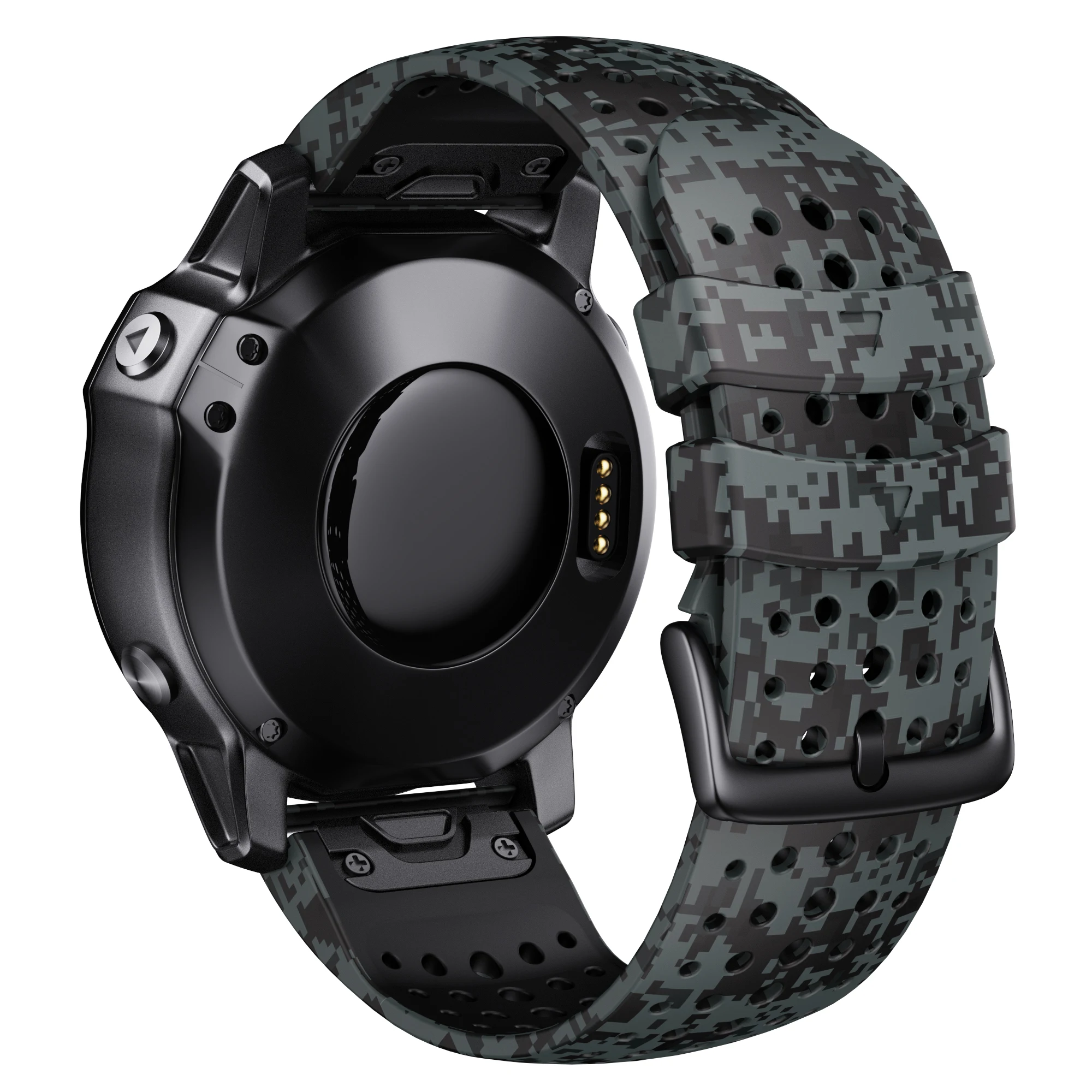 22mm 26 Garmin Camo Gummi Easy Fit Armband für Fenix5 5xplus 6 6xpro 7pro 7xpro Schnell verschluss Uhren armband Instinkt Waben gürtel