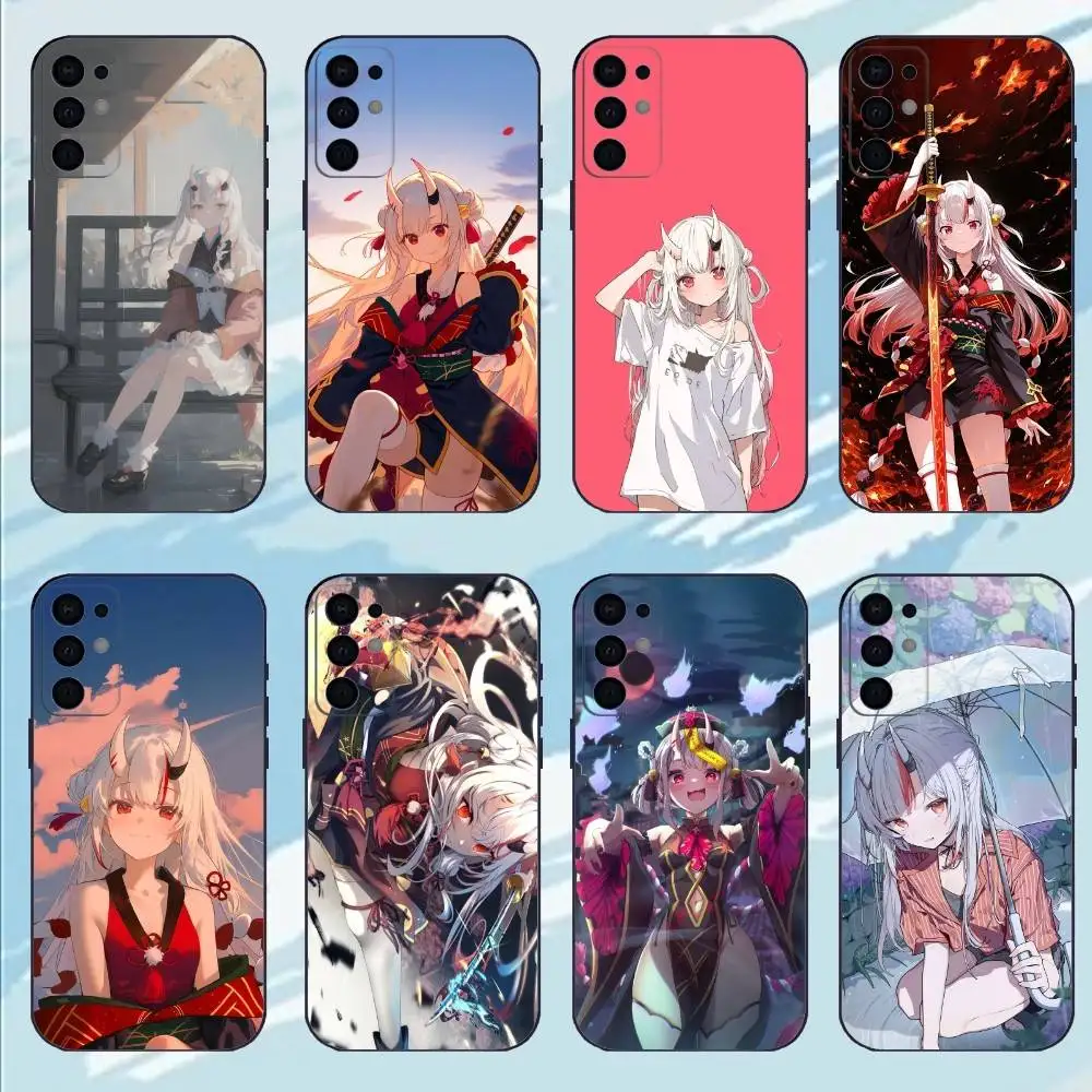 

N-Nakiri A-Ayame Phone Case For Samsung S25,S24,S23,S22,S21,S20,Plus,Soft Black Shell