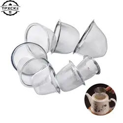 Colador de Infusor de té de malla de acero inoxidable reutilizable, tetera, filtro de especias de hoja de té, vasos, accesorios de cocina, diámetro de 5,8-8CM