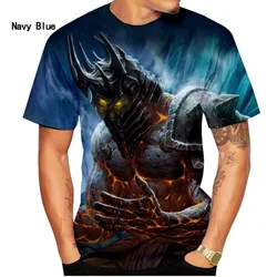 Game World of Warcraft 3D Print T-shirt Oversized Haikyuu Graphic Streetwear Men and Women Hip-hop T-shirt Fashion Short Sleeve