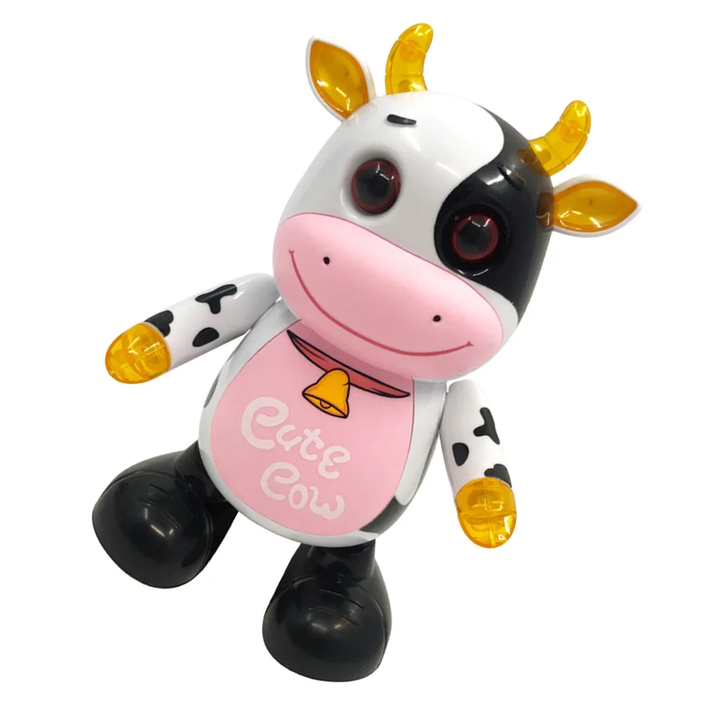 Toys for Toddlers Childrens Electric Cow Plaything Swinging Cartoon Ornament Music Dancing