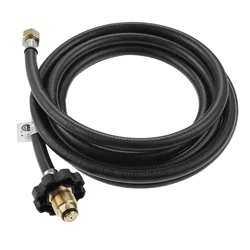 1set 12 Ft Propane Weed Burner Torch Hose with 350PSI Soft Nose POL LPG Valve Adapter Connection 5/8