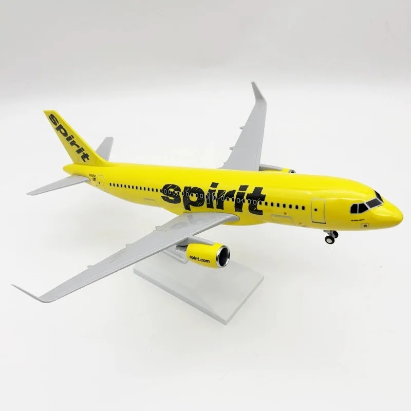 30cm spirit A320 Plane Model 1/240 Scale Diecast Resin Airplane Model Toy Kit With Stand For Display Collection or Aviation Gift
