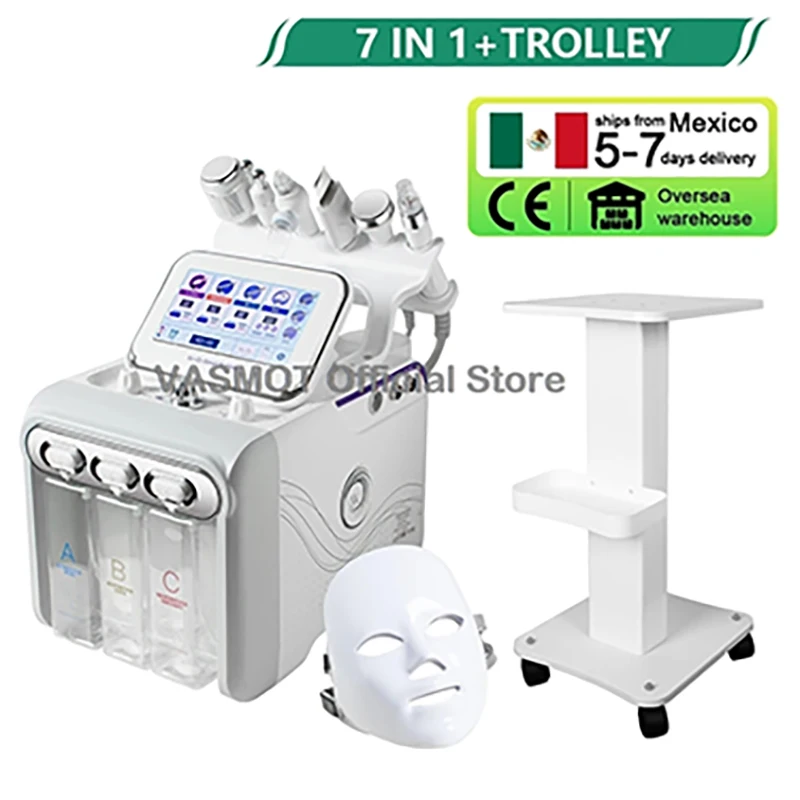 6/7IN1 Hydrogen Oxygen Water Dermabrasion Machine Deep Cleansing Water Jet Diamond Facial Clean Dead Skin Removal For Salon Use