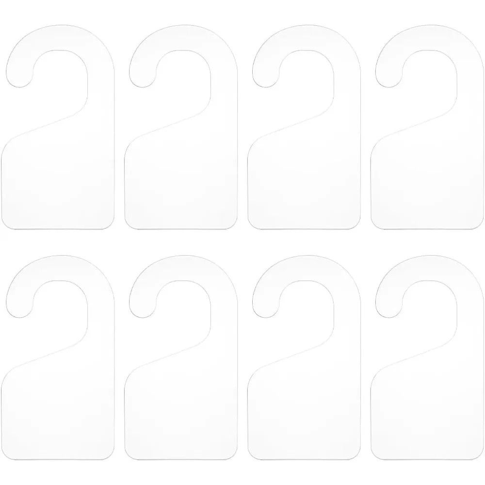 10-teiliges Acryl-Türhänger, blanko, klar, gravierter Hängegriff, nicht stören, Türschild, handgefertigtes Hängeschild für Hochzeit