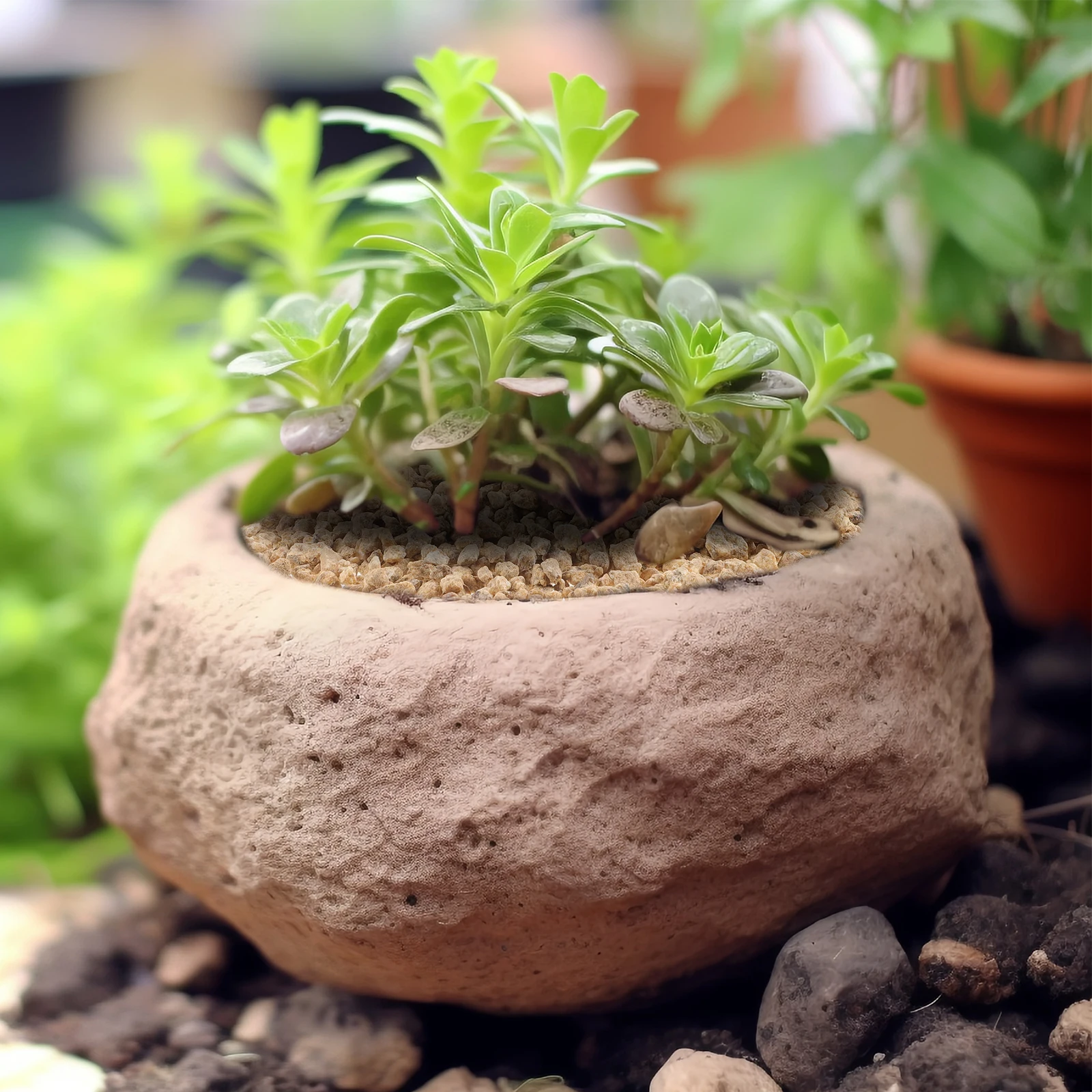 

5pcs 300G Natural Maifanite Stones Fish Tank Decor Aquarium Rocks Succulent Soil Flower Pot Stone Craft Decoration Garden