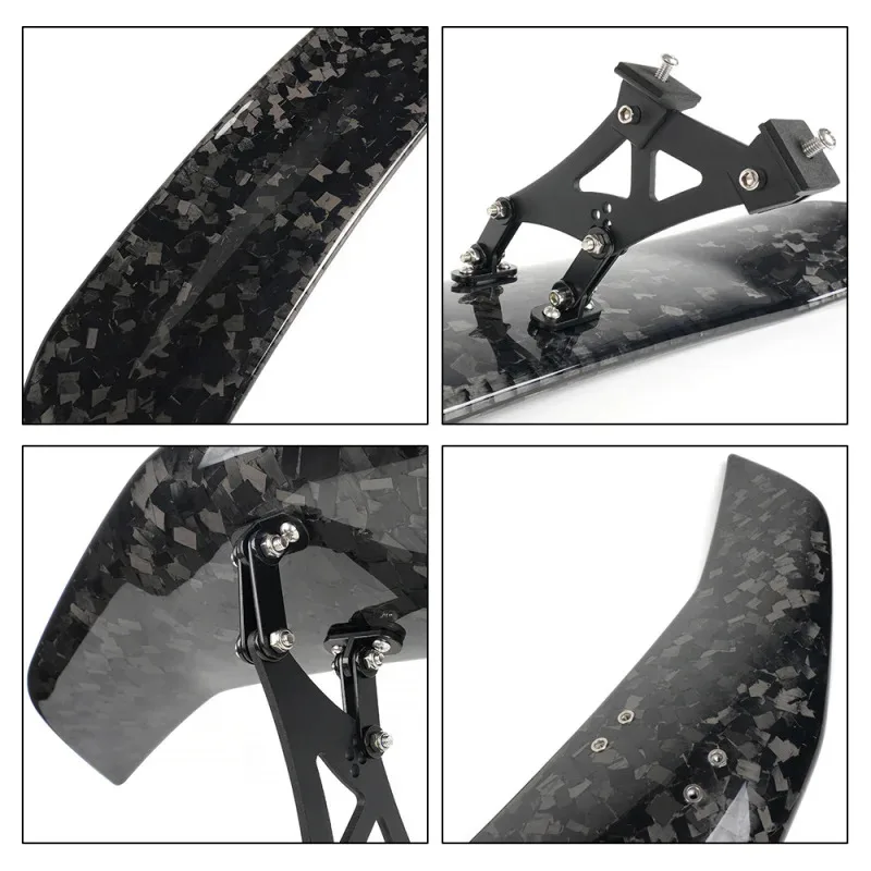 

Universal Forged Carbon Fiber Rear Spoiler Wing for Racing Sedan Car Modification ABS Exterior Trim Decoration