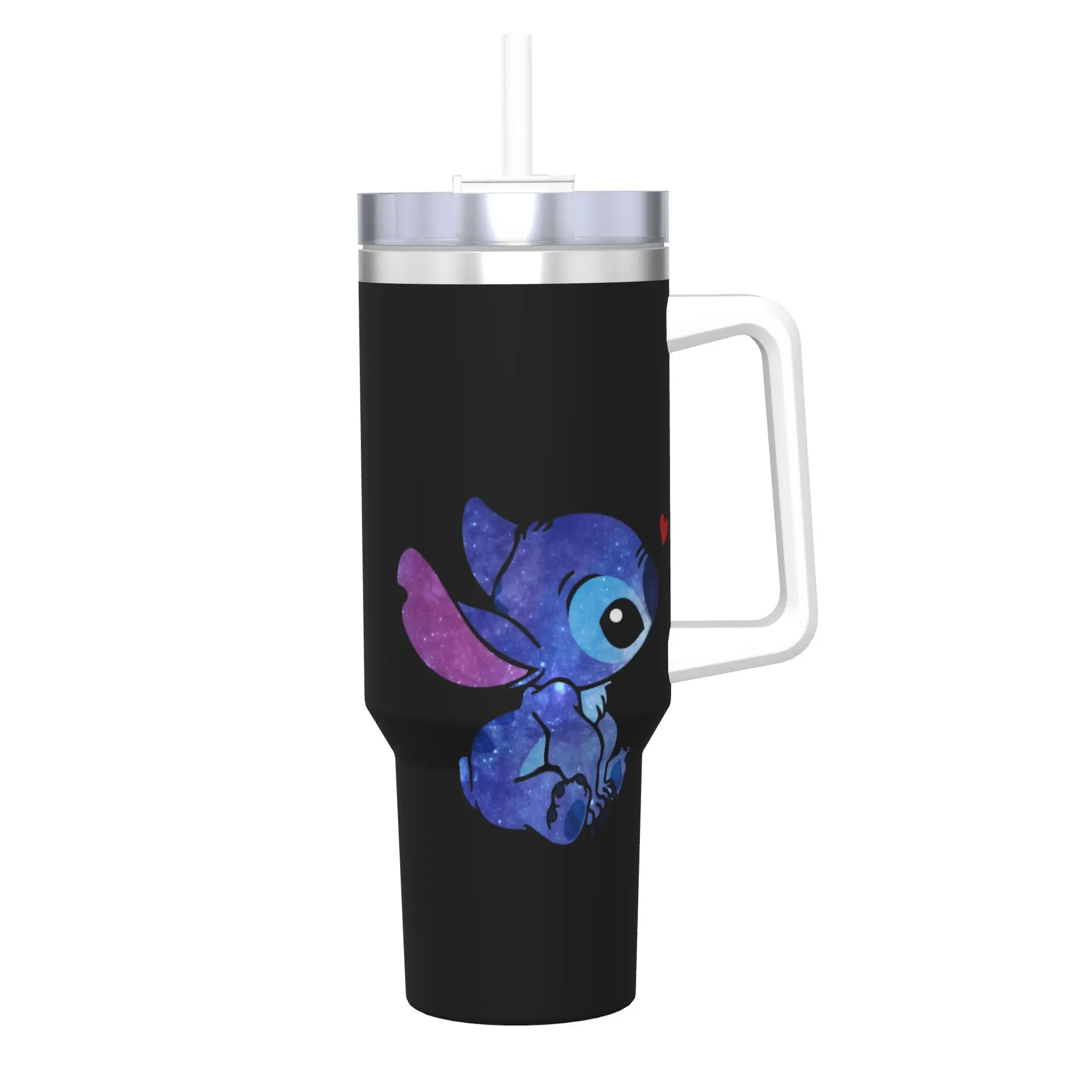 

Стакан из нержавеющей стали, мультяшная кофейная кружка Лило и Стич, сохраняет тепло, холодные и горячие автомобильные кружки, дорожная бутылка для воды