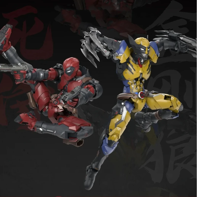 

Marvel 1/9 20 см Дедпул Росомаха в сборе, комплект моделей, экшн-фигурки GK, аниме, периферийные игрушки, настольный изысканный орнамент, подарок для мальчика