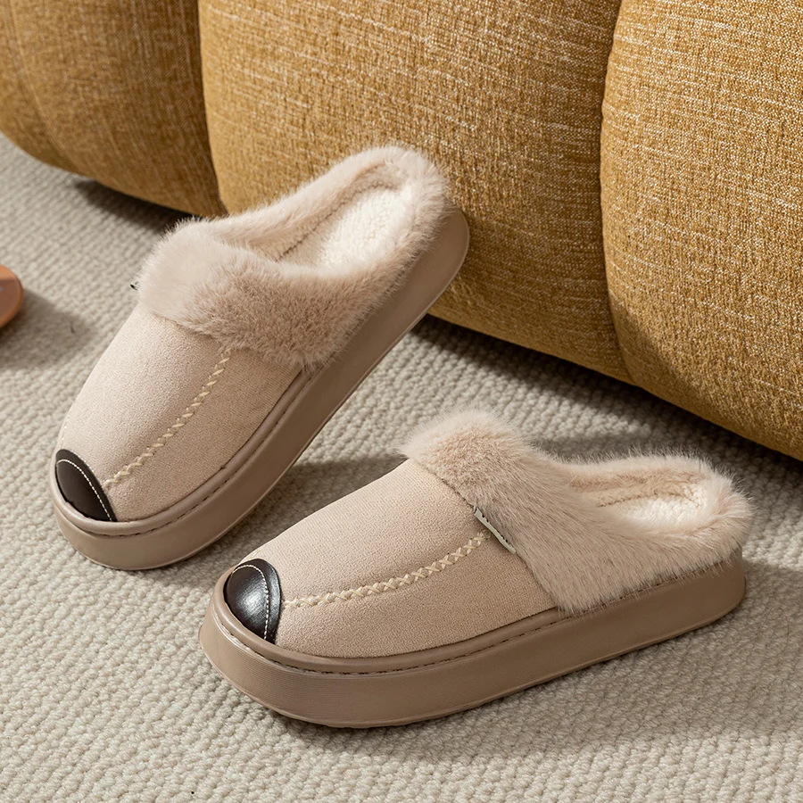 النساء النعال الشتاء داخلي الدفء لينة سميكة وحيد تنفس طالب في الهواء الطلق المضادة للانزلاق زوجين الترفيه المنزل الأحذية