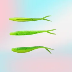 MUKUN vinilos swimbait cola pala bifurcada para pesca de agua dulce