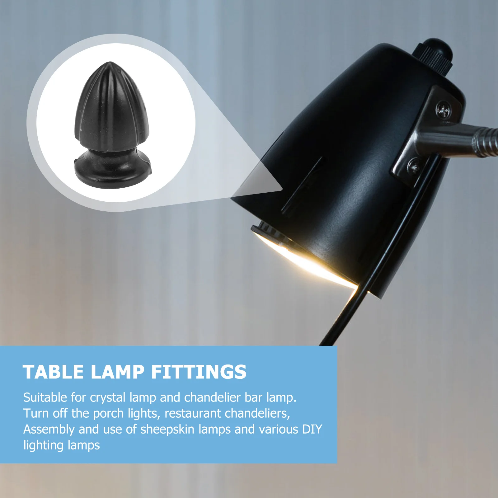 4 قطعة مقبض ألومنيوم لماذا غطاء المصباح استبدال غطاء المصباح الكهربائي الحديث شيك نهائي الجدول مصباح أرضي الديكور #1