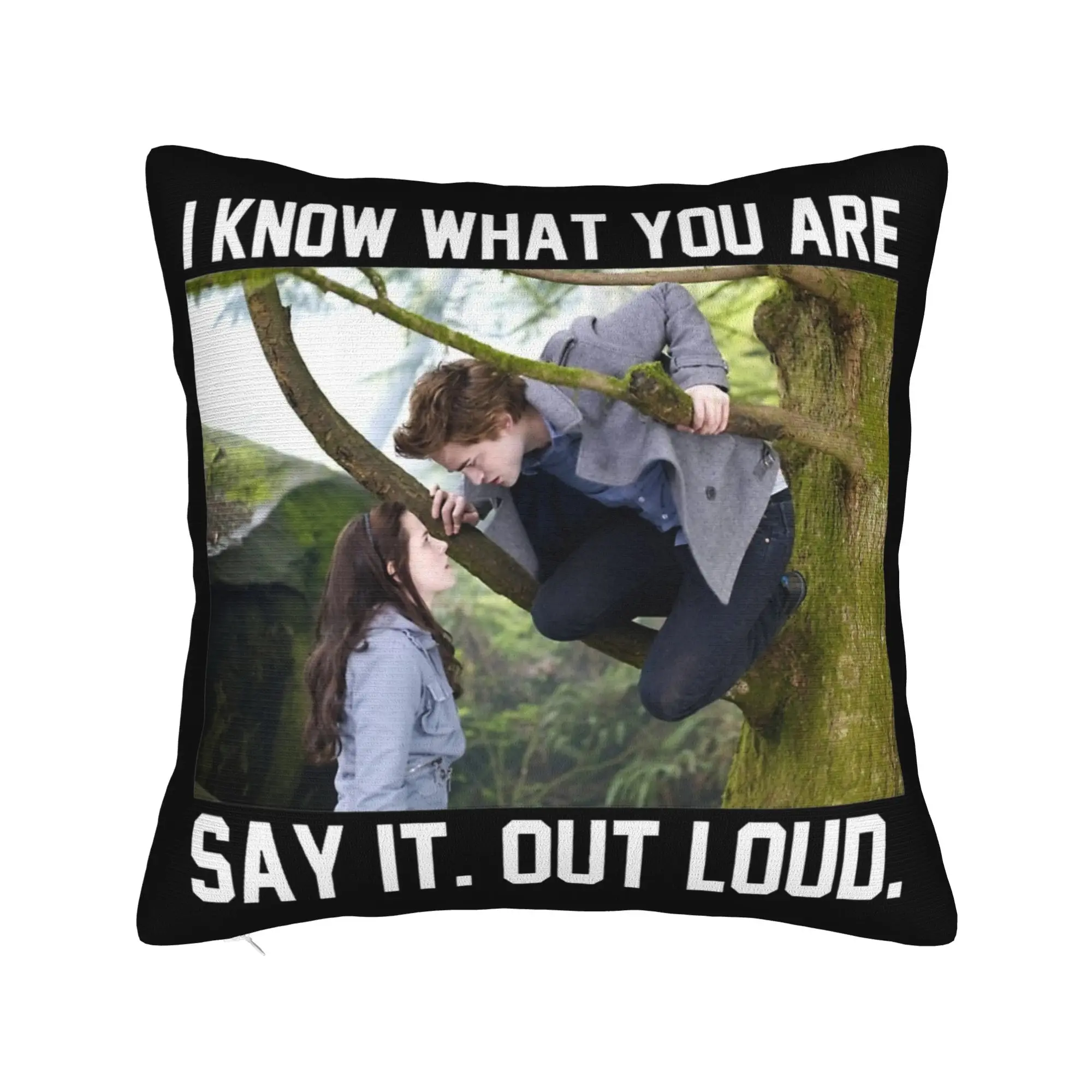 Twilight Edward Bella Pillowcase Printing Cushion Cover Decorations  Pillow Case Cover Home Zipper