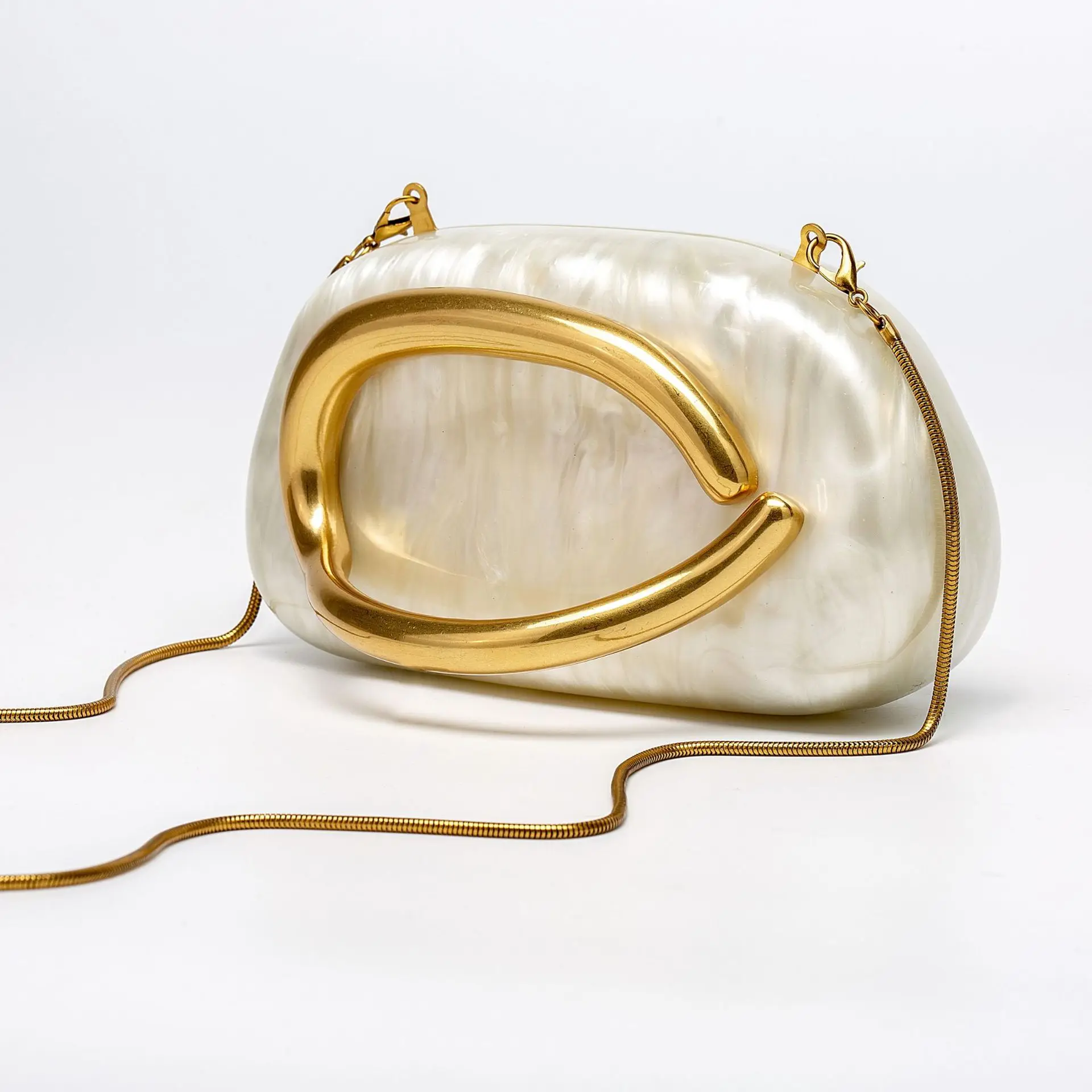 Women gold closure Clutch Bag evening wedding party cute Box metal holder Brand Handbags Women's Handbag Ladies Female Evening