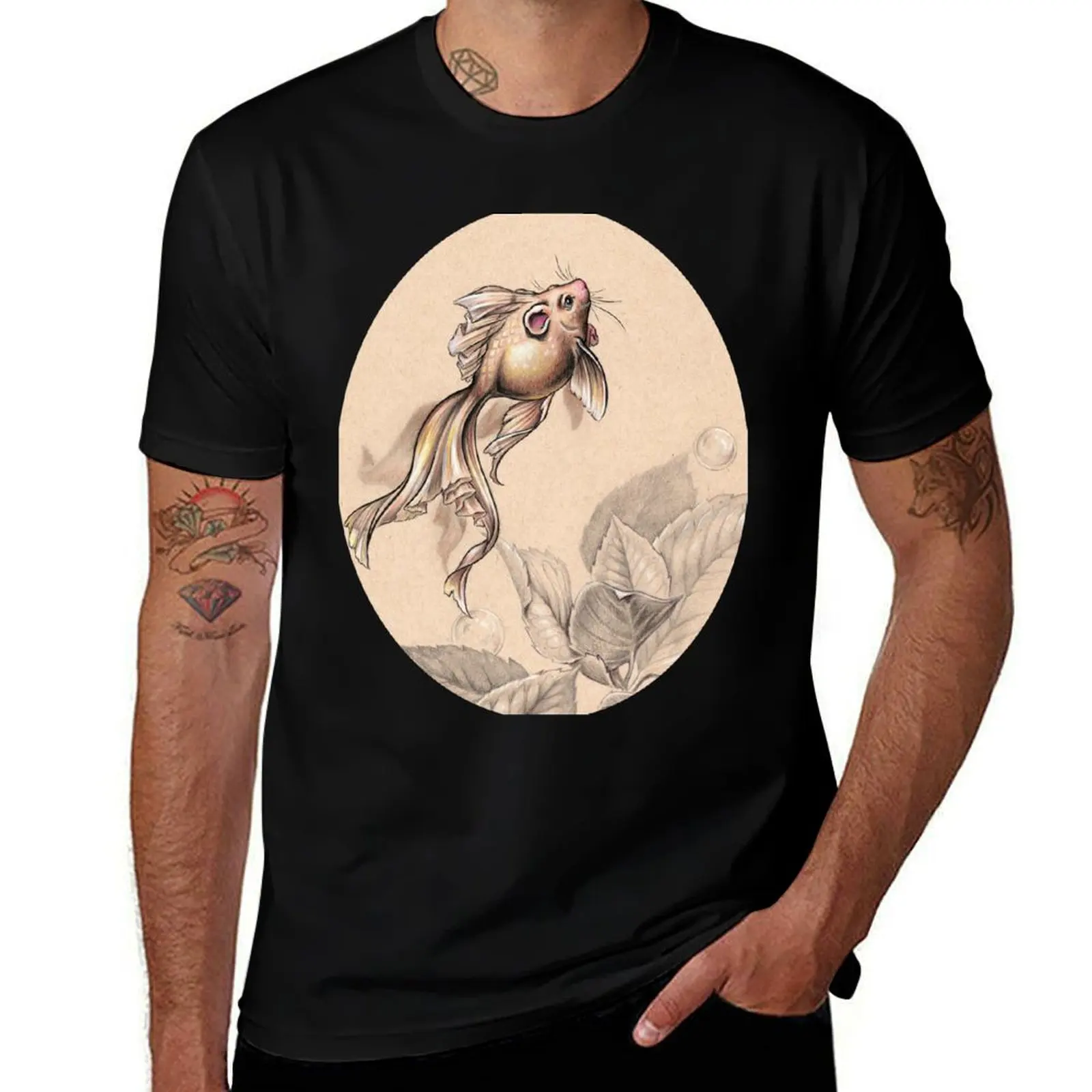 

Flying FancyTail Mermouse T-Shirt t shirts with prints man t shirts for men casual T-Shirt