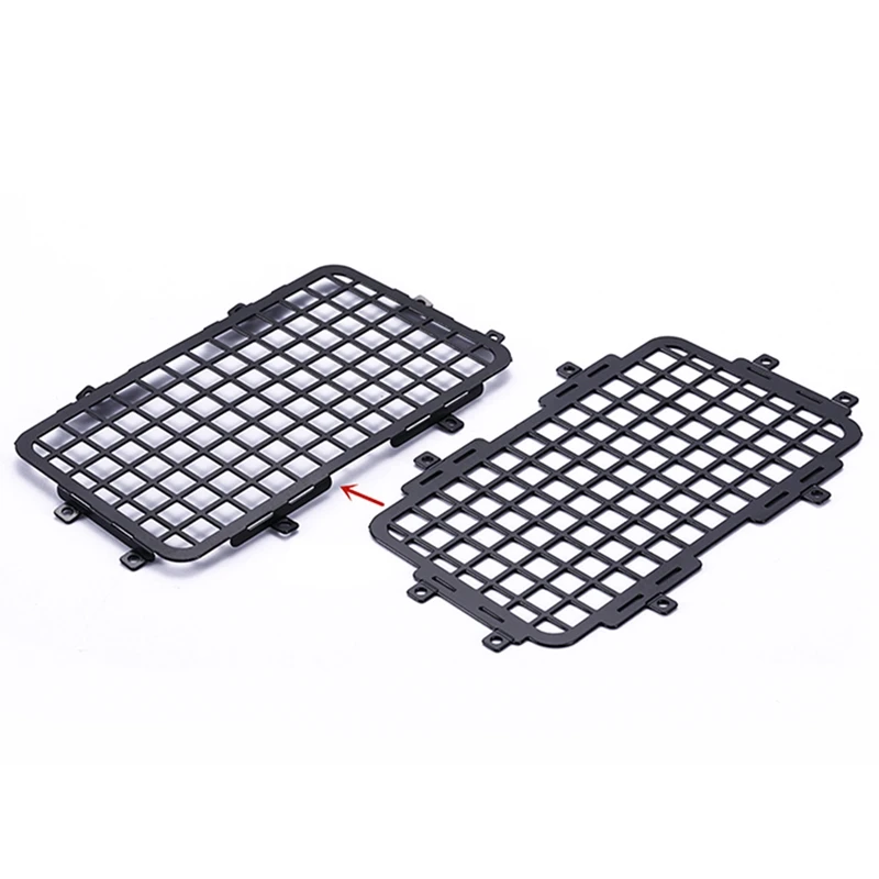 For MN D90 D99S MN99S  1/12 RC Car Upgrade Parts Metal Stereoscopic Rear Window Mesh Protective Net Accessories