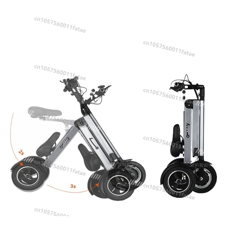 

Portable Folding Electric Car Three-wheeled Adult Scooter Mini Balance Car Long Battery Life Bicycle