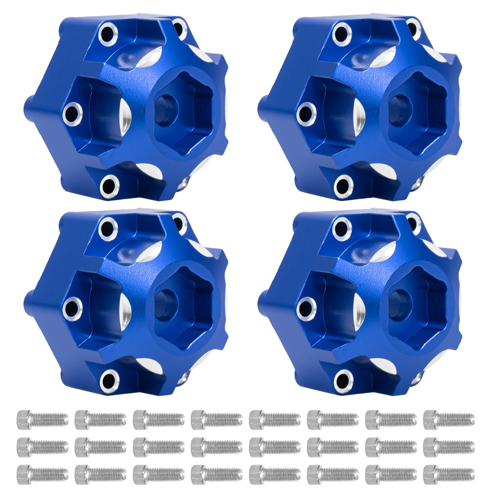 

OKHL RC Car 4 Pcs Aluminum 6x30 to 12mm Hex Adapter for 1/10 Pro-Line Racing PRO633701 PL28 MX28 Upgrade Parts