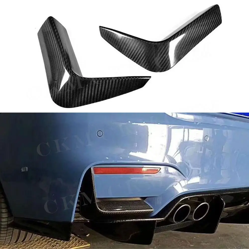 

For M3 M4 Dry Carbon Fiber for BMW 3 Series F80 4 Series F82 F83 2014-2018 Rear Lip Splitter Splitters Flaps Apron Winglets