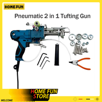 Pneumatic Tufting Guns 2 In 1 Tufting Gun Ak-Iii Professional Electric Carpet Tufting Gun Loop Pile Cut Pile Kit Custom Machine