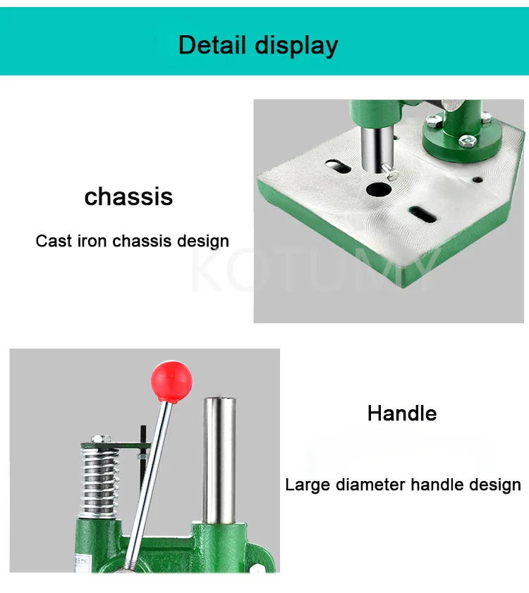 JM-16 Small Home Manual Press Miniature Punching Hand Beer Machine Cutting Equipment Hand Move Press Die Chip Device Industrial