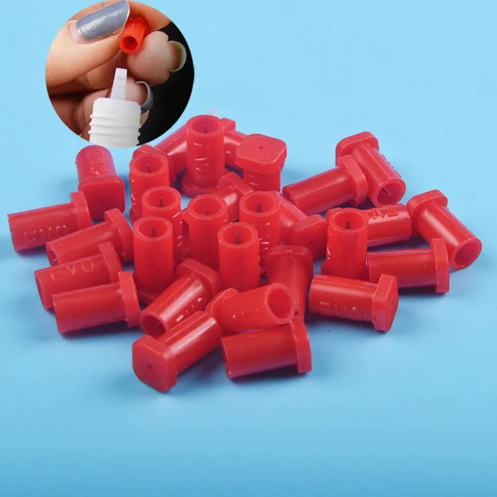 رمش الغراء حجب إبرة رمش تمديد أدوات ماكياج اكسسوارات جلدة زجاجة صمغ التوصيل منع انسداد إبرة