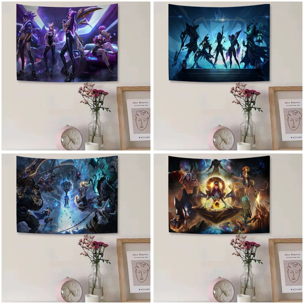 Game L-league of legends Colorful Tapestry Wall Hanging Cheap Hippie Wall Hanging Bohemian Wall Tapestries Mandala Wall Hanging