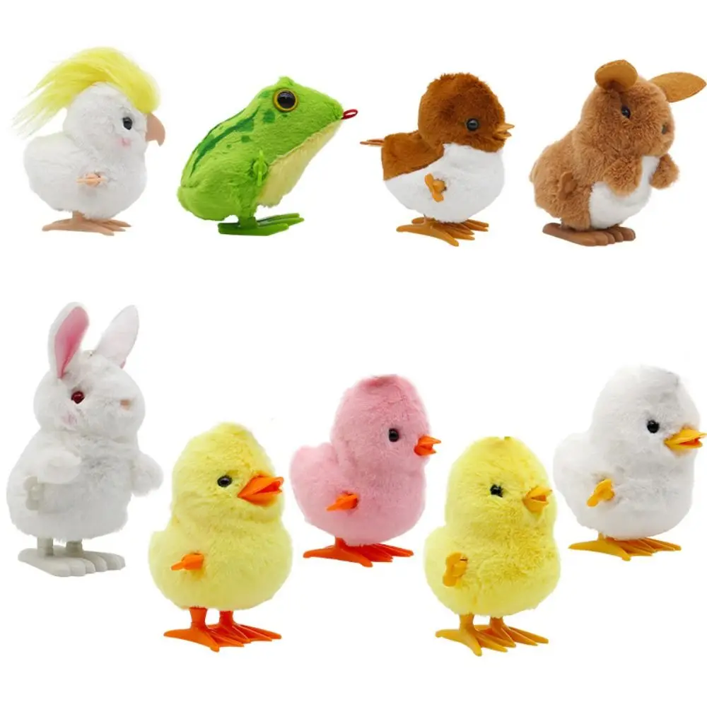 Cute Plush Wind Up Chick Cartoon Gifts Animals Toy Doll Stuffed Animals Chick