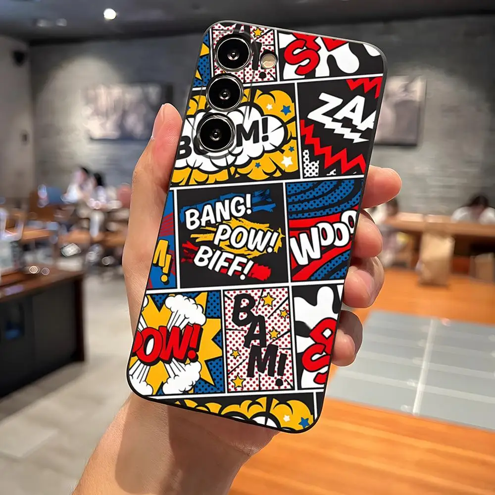 Blackened Boom Bang Phone Case for S23 Samsung S24 Ultra S22 S20 Fe S21 Plus Galaxy A54 A34 A24 A53 M54 Note 20 Back Cover #5