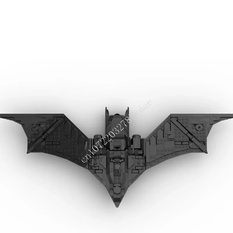 710PCS BAT Dark MOC Creative Street View ชุดบล็อกอาคารสถาปัตยกรรม DIY การศึกษาประกอบของเล่นของขวัญ