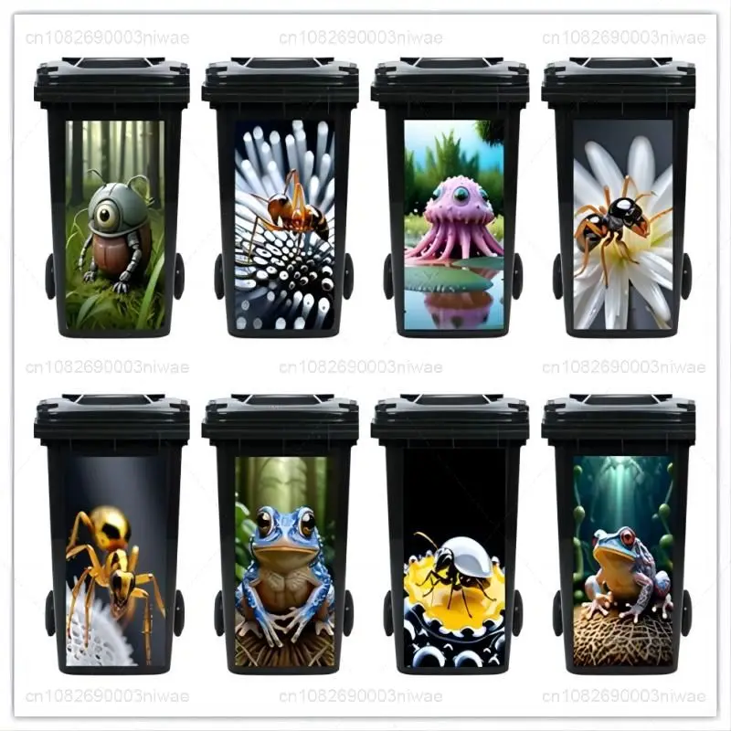 Creative and personalized animal pictures, trash can stickers, wall paintings, PVC waterproof stickers, home stickers