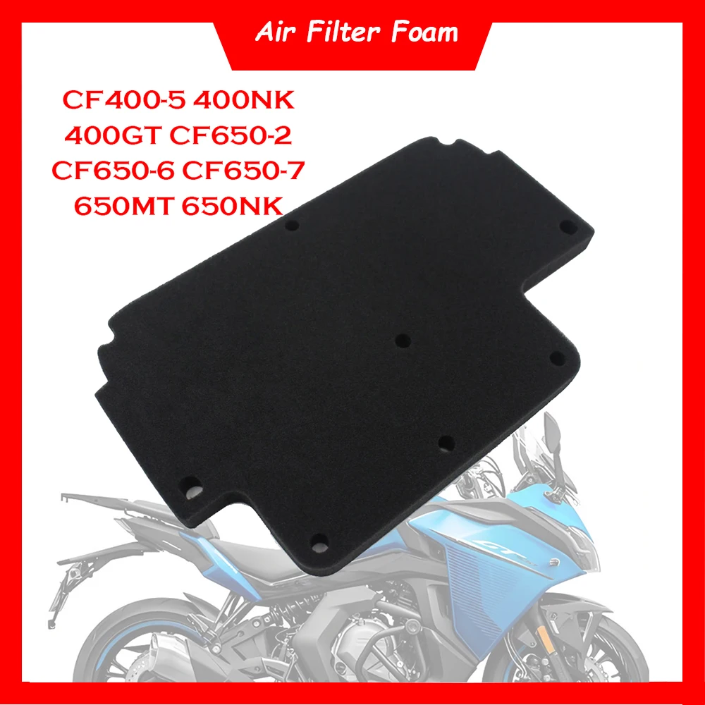 

Motorcycle Air Filter Cleaner Air Intake Filter Dual Foam Sponge For CFMOTO CF400-5 400NK 400GT CF650-6 CF650-7 650MT 650NK