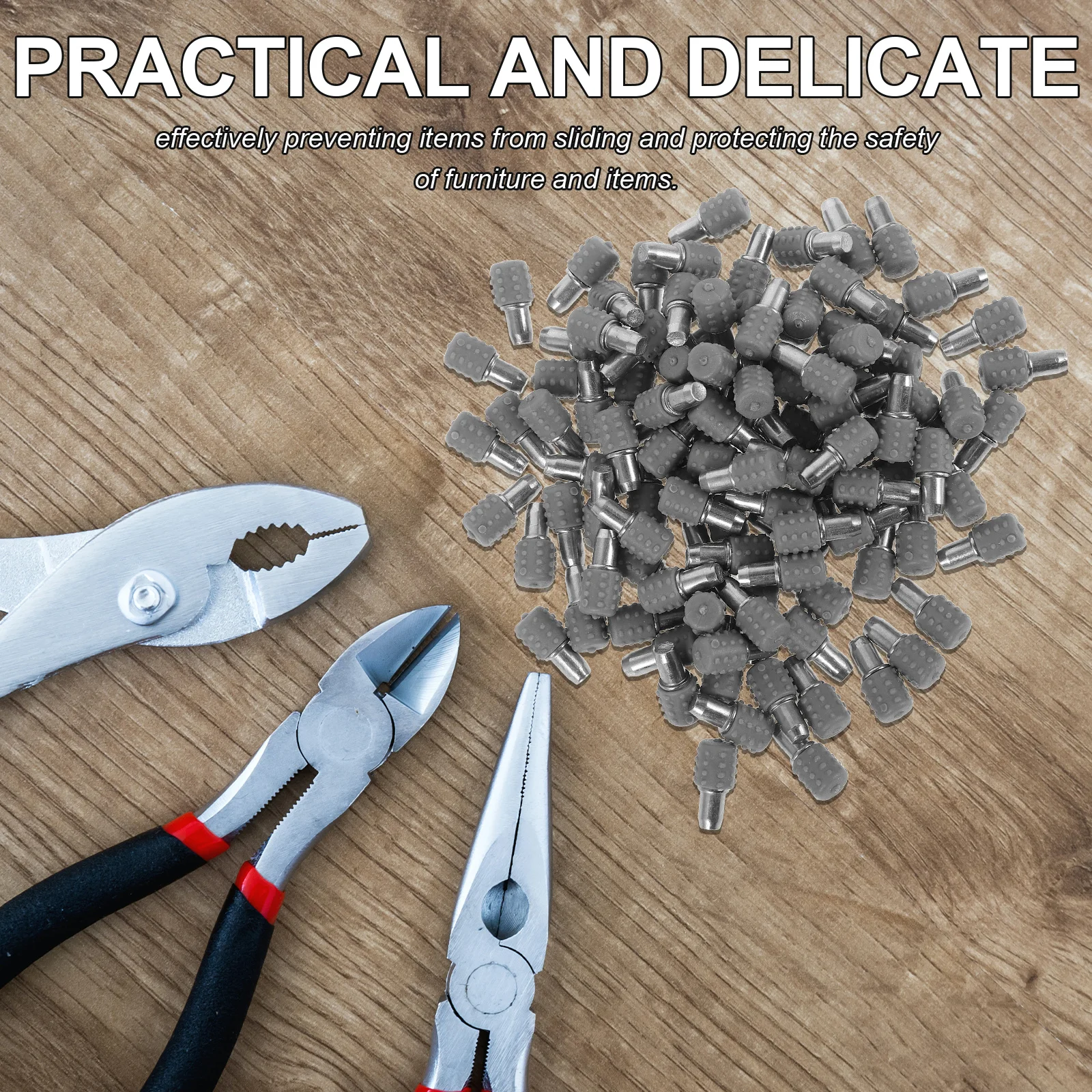 

200Pcs Cabinet Shelf Pegs Sturdy Non-Slip Shelf Support Pins High Hardness Fixing Pegs for Shelves Bookcases Cupboards Storage