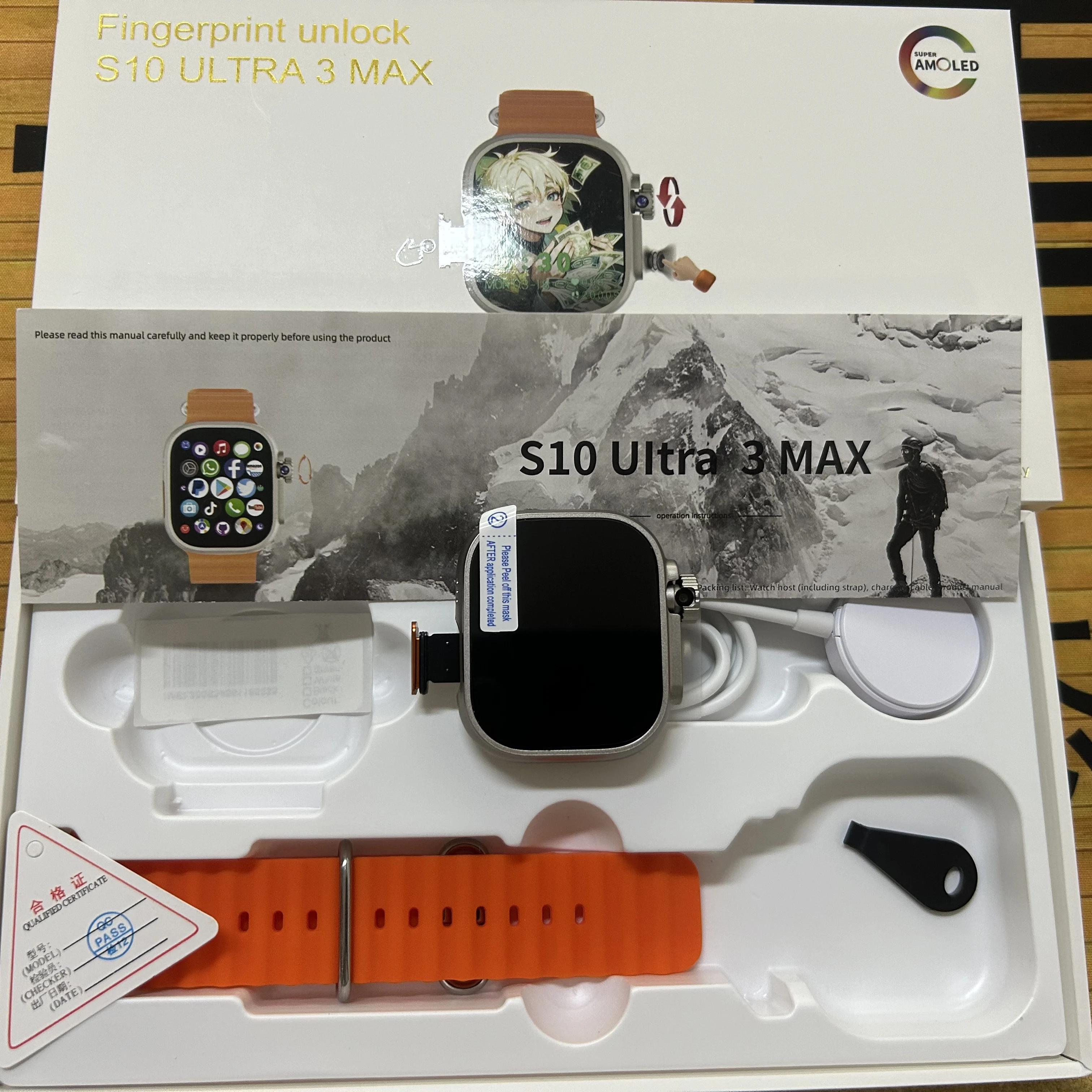 

GOLDENSPIKE S10 Ultra 3 MAX Smartwatch 2.29inch Touch encoder Better Than CD12 Smart Watch With 180° Rotary Camera GPS WIFI NFC