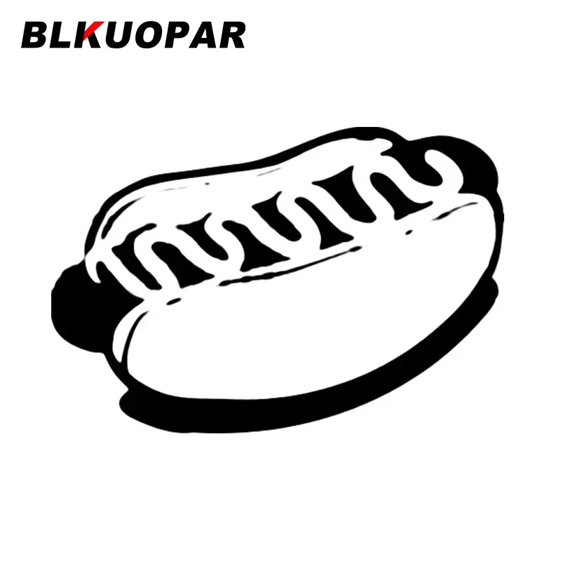 BLKUOPAR Hotdog Bun Ketchup Mustard Graphics Car Stickers Sunscreen Decal Vinyl Creative Air Conditioner Windows Car Styling