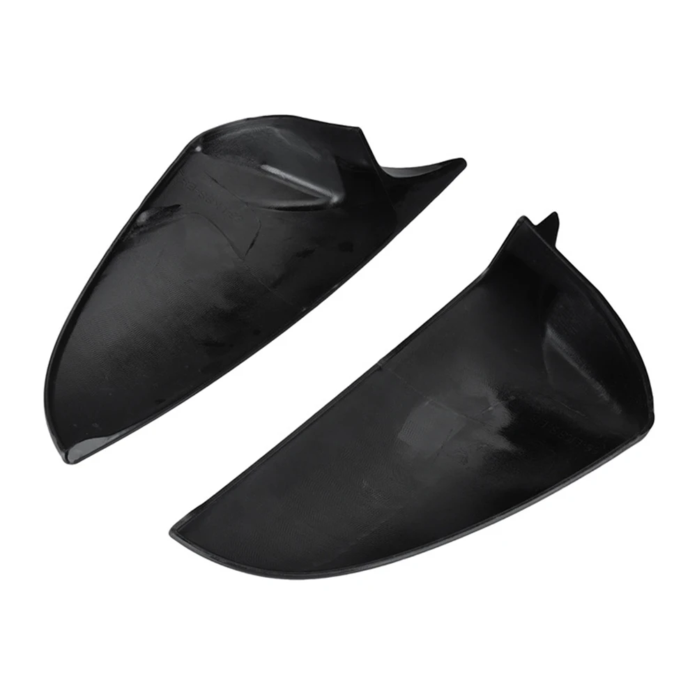 Abs ماتي الأسود ألياف الكربون البلاستيك لكزس ES GS LS 2016 - 2023 باب السيارة غطاء مرآة اكسسوارات السيارات الديكور الخارجي