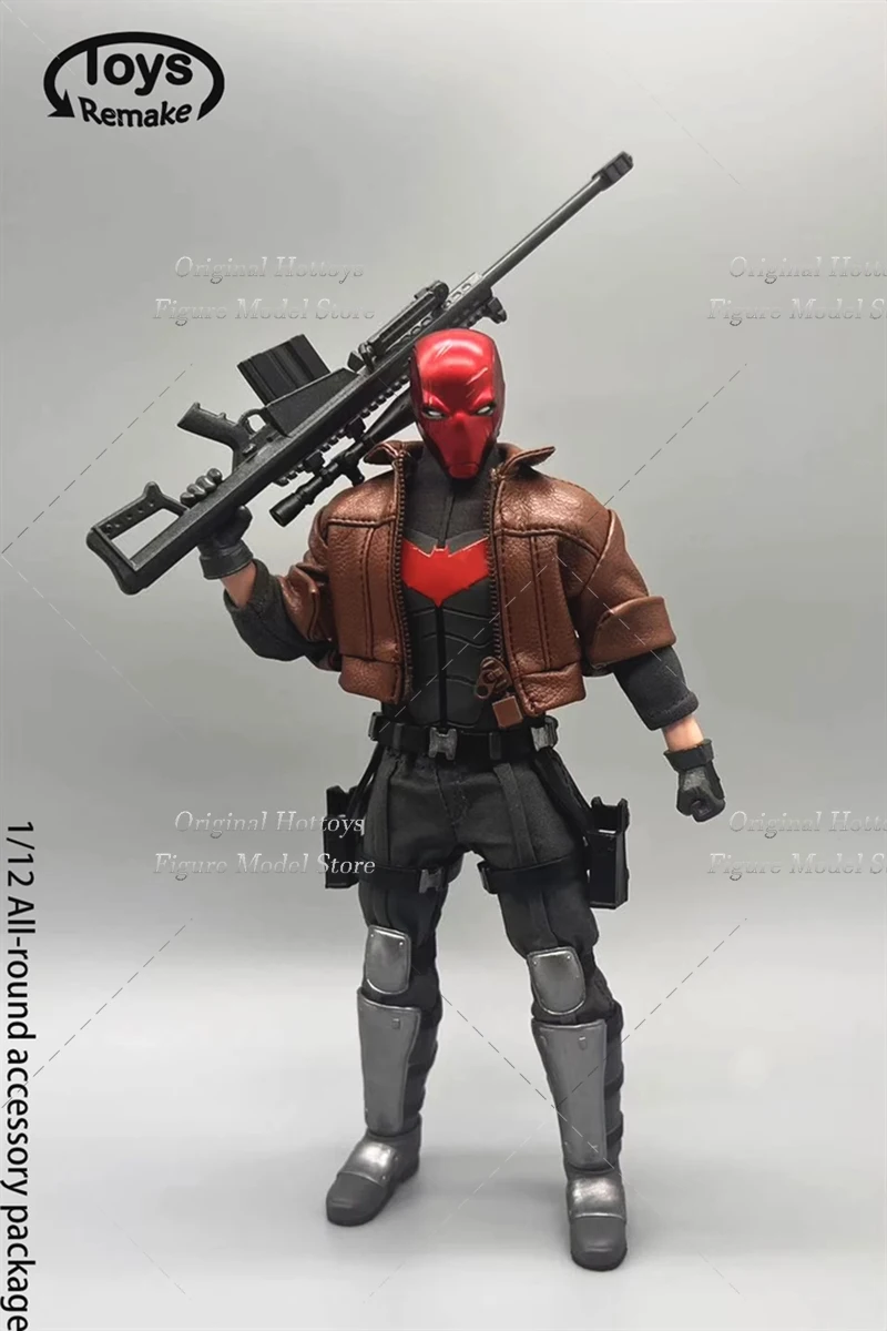 ToysRemake TRD001 1/12 Scale Male Soldier Red Headcover With Weapon Accessory Pack Full Set 6-inches Action Figure Doll Gifts