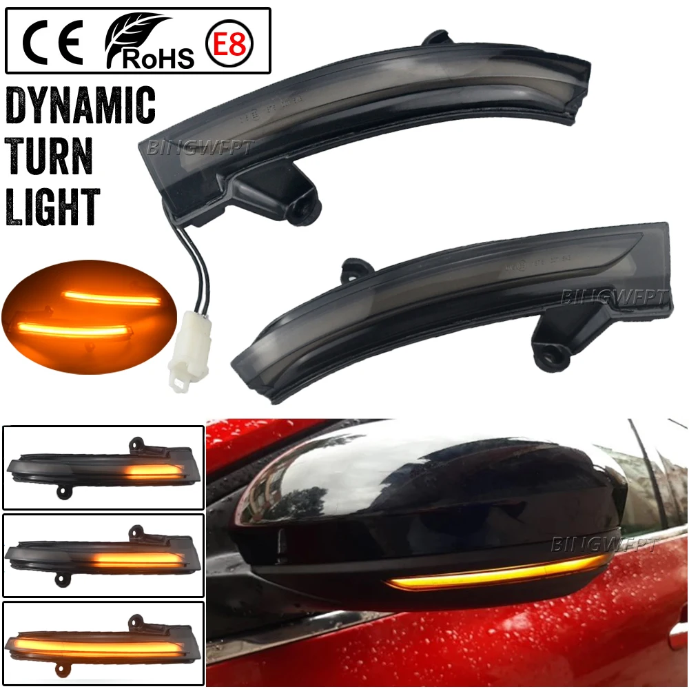 Flowing Rearview Mirror Indicator Dynamic Blinker Turn Signal Light For Renault Megane MK4 Clio V MK5 Lutecia Talisman Samsung