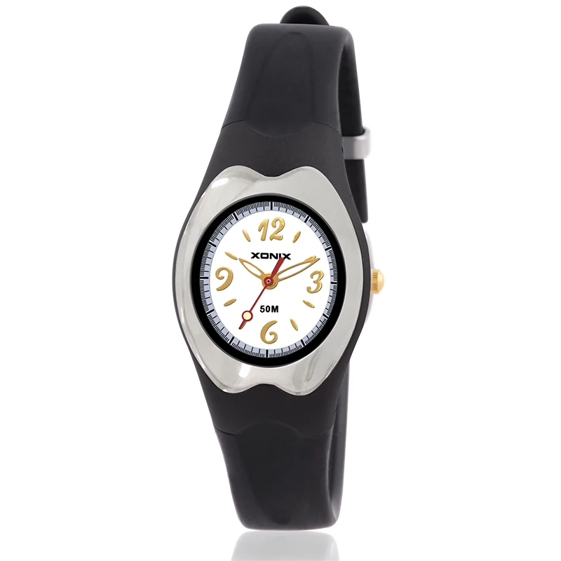 

XONIX Precise Cute Small Quartz Pointer Girls Electronic Watch Swimming Waterproof 50M Sports Test Watch Girls YB