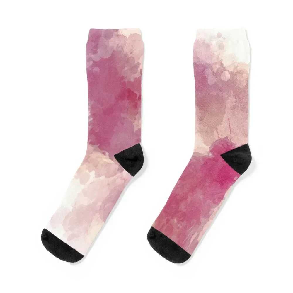 Modern Mauve Dusk Abstract Socks halloween Toe sports snow Antiskid soccer Boy Socks Women's