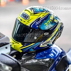 SHOEI X-14 Helmet 74 Yellow Kato Daijiro TC-3 X-Fourteen X-Spirit III Full Face Helmet Sports Racing Motorcycle Helmet