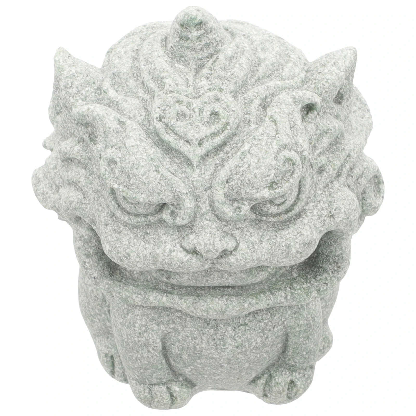 

Kylin Figurine Desk Ornament Handcrafted Sandstone Lucky Symbol Decor Small Statue Animal Sculpture Desktop Garden Bonsai