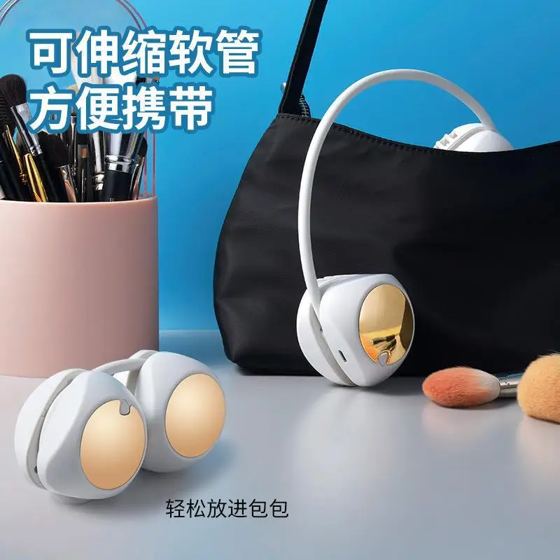 

Neck fan folding small mini fan third gear wind speed USB outdoor charging portable turbo fan