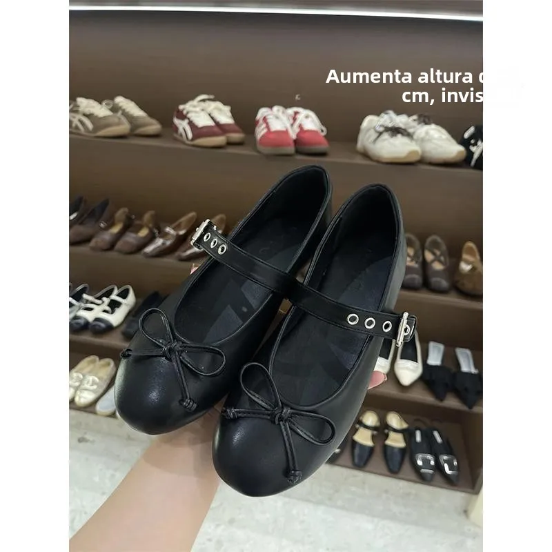 women's-ballet-flat-shoes-round-toe-mary-janes-high-heel-inner-heightening-5cm-slip-on-shoes-korean-style-knot