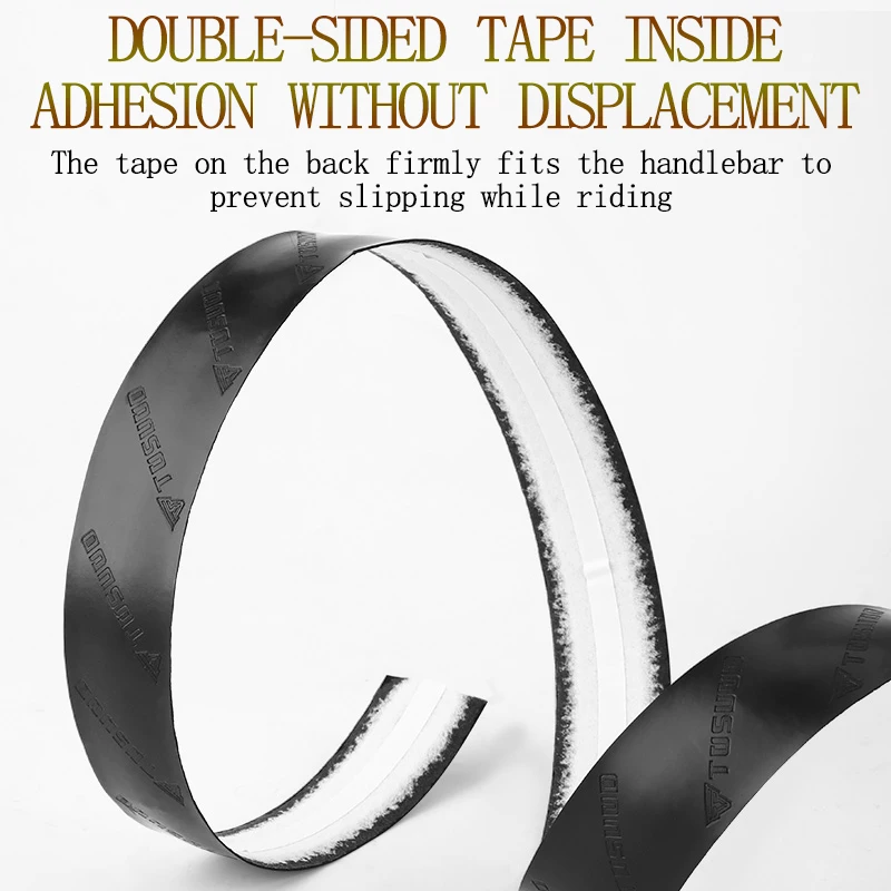 TOSUOD Road handlebar tape bicycle straps wear-resistant non-slip shock-absorbing rubber strips * 2 + handlebar plugs * 2