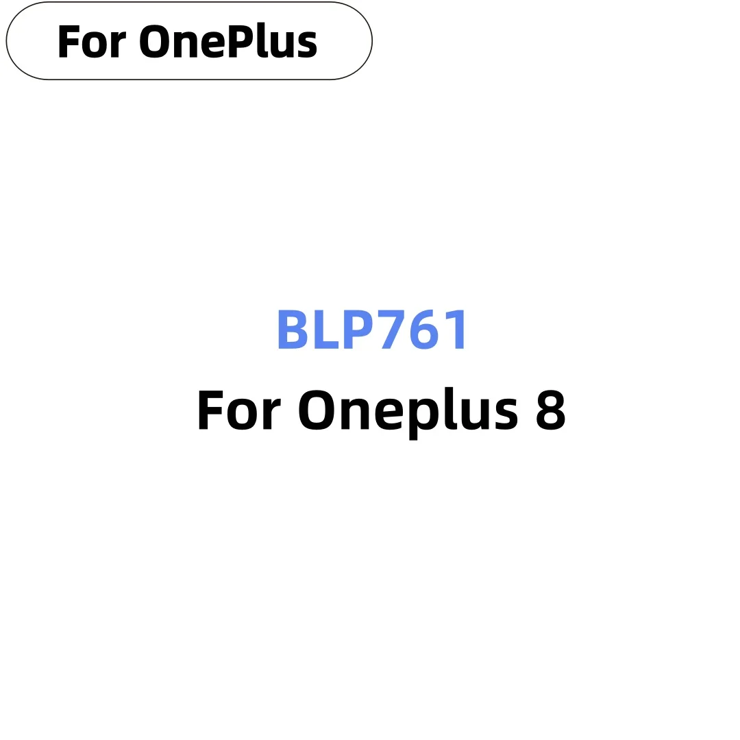 

High Quality Replacement BLP761 4320mAh Battery For Oneplus 8 For One Plus 8 Mobile Phone Batteries Bateria+Free tools