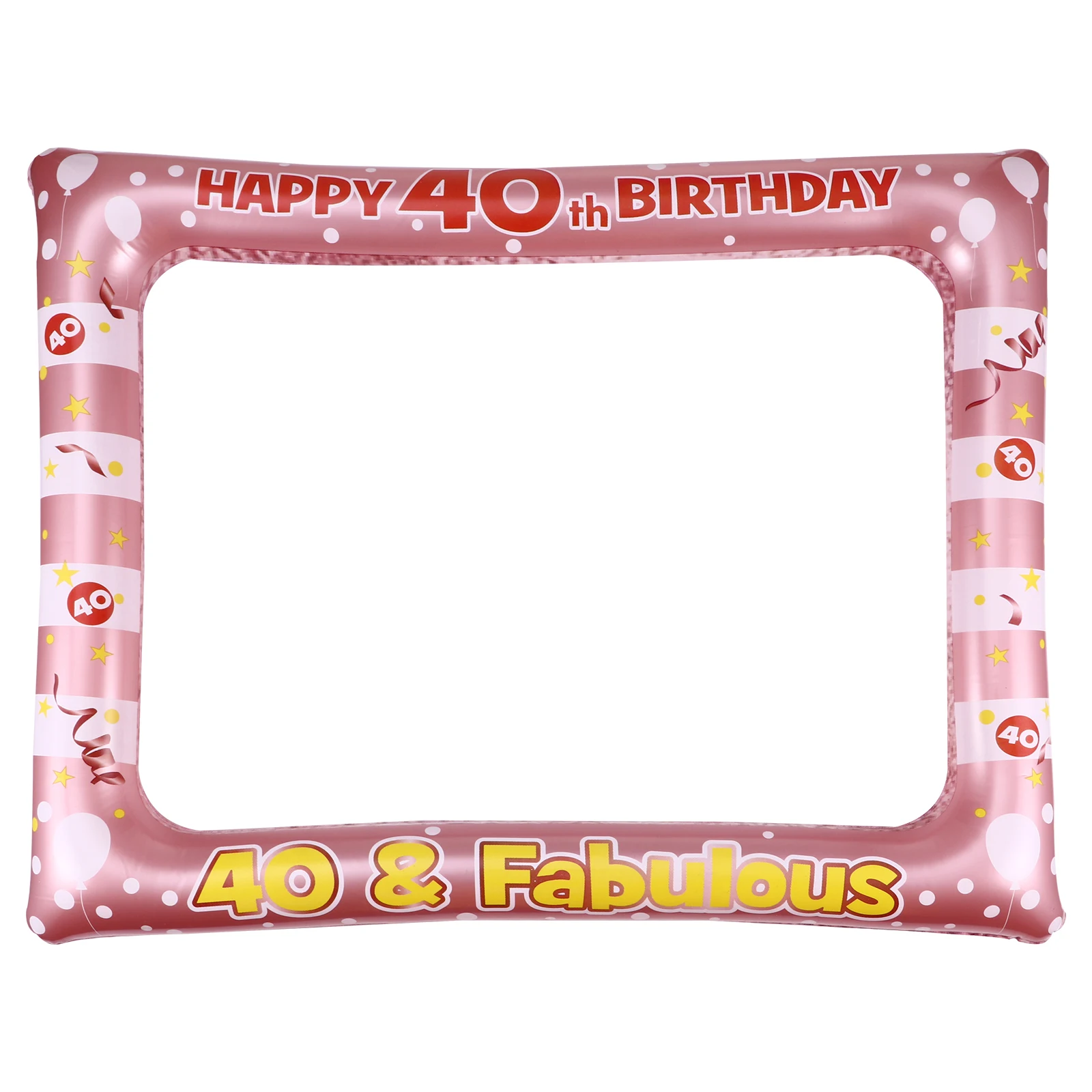 

1 pc Inflatable Photo Booth Frame Birthday Props Plastic PVC Lightweight Party Decorations Special Photos Moments Family